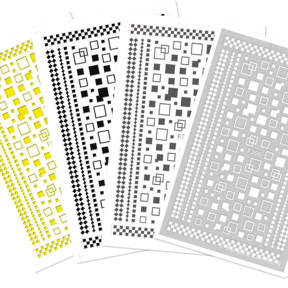 

Новейшие золотые, серебряные, черные квадратные точки, дизайн, 3D самоклеящиеся наклейки, слайдер, самодельные декоративные инструменты, нак...
