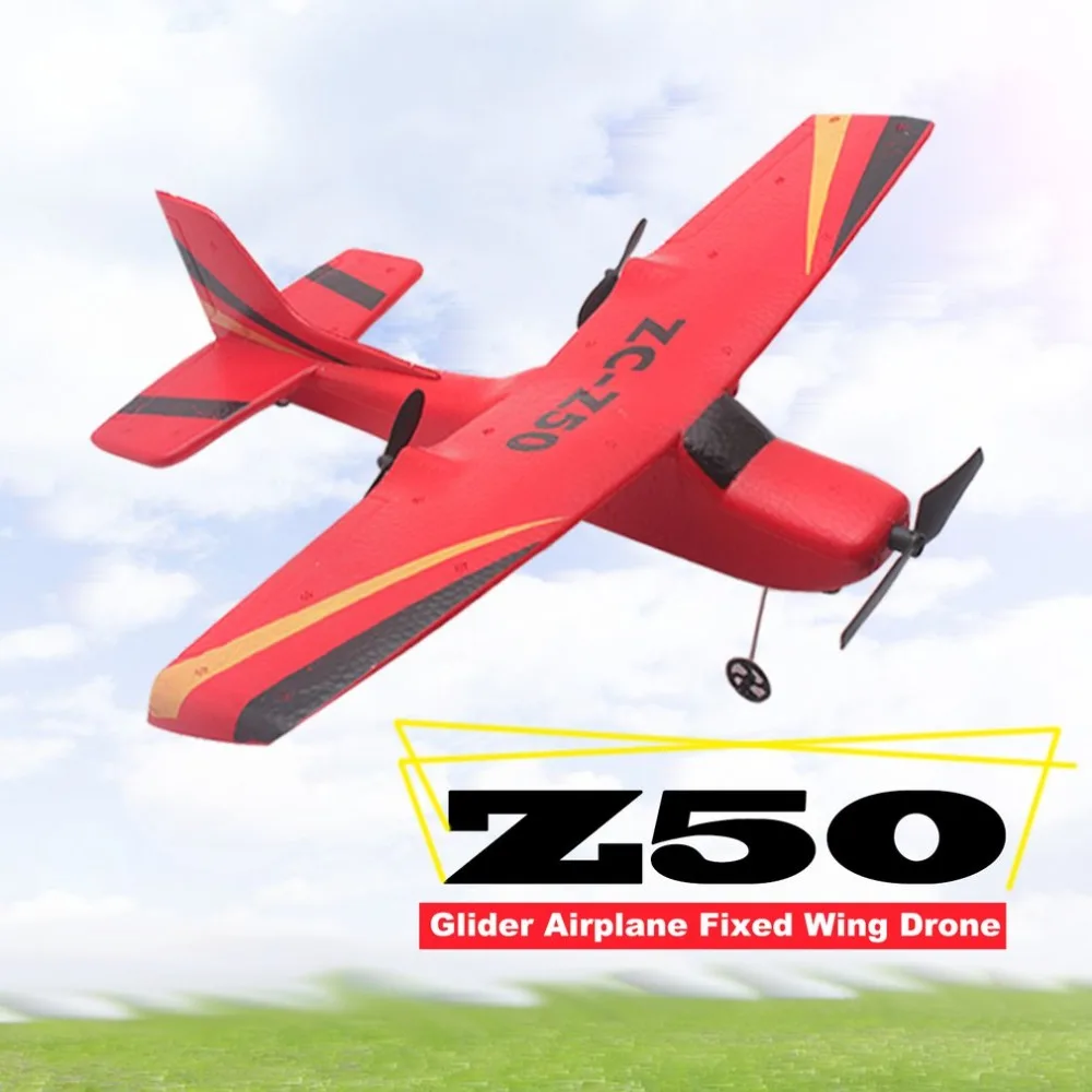 

Z50 2.4G 2CH 350mm Micro Wingspan Remote Control RC Glider Airplane Plane Fixed Wing EPP Drone with Built-in Gyro for Kids