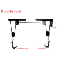 durable garage metal holder hanger bike lift ceiling mounted saving space bicycle rack storage hook pulley accessories display
