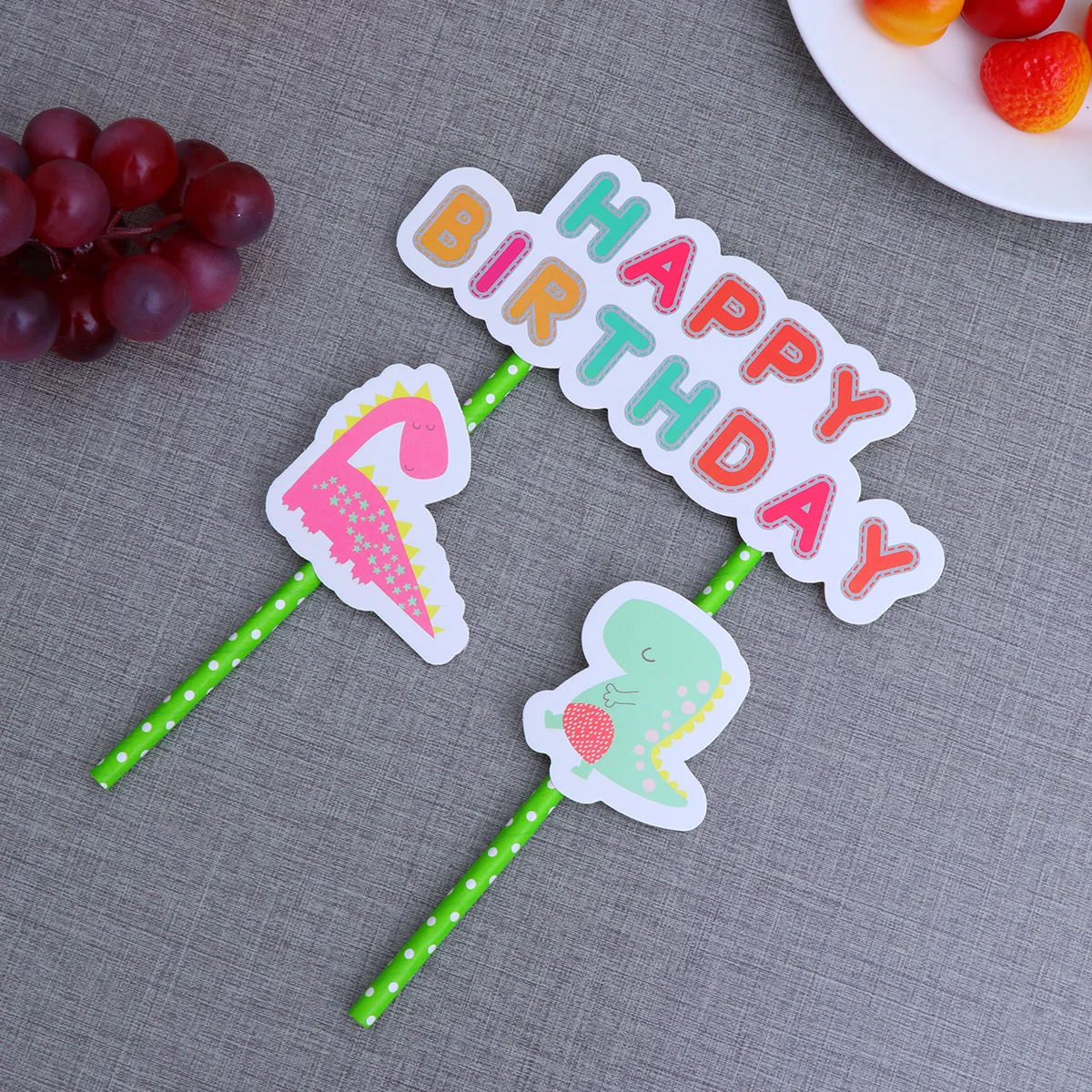 1 шт. милый динозавр Топпер для торта С Днем Рождения прекрасный кекс топперы