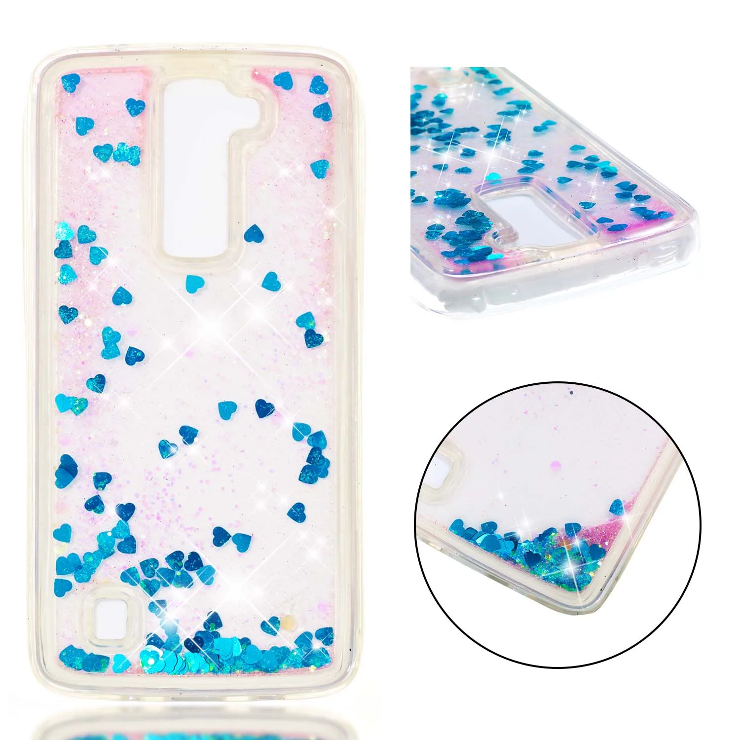 Glitter Liquid Case for LG K7 K 7 X210 DS Phone Silicone Cover K8 K350E K350N K350Y K350F K350AR K350K K350DS Shell | Мобильные