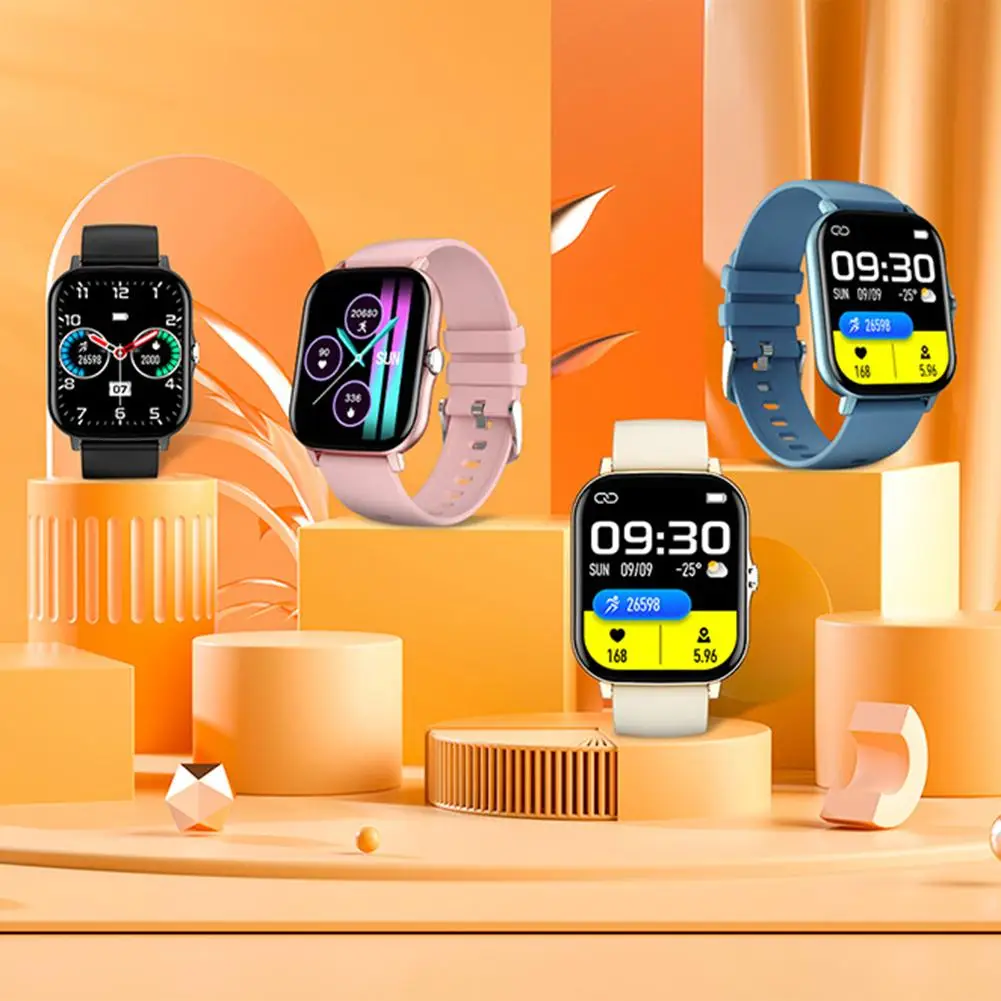 

K48 Smart Watch Bluetooth Fitness-tracker Blood Heart Rate Tracker Ip67 Waterproof Smart Watch silicone watch band colorful