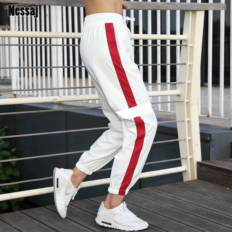 Женские брюки-карго Nessaj повседневные свободные брюки для фитнеса с высокой