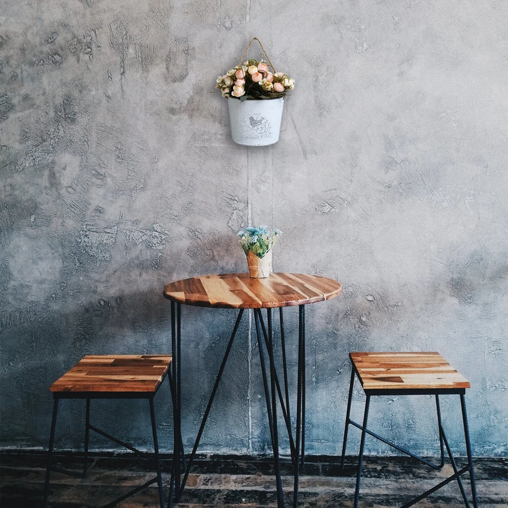 

Hanging Plant Holder Plant Pots Hanger Iron Flower Pot Planter Hanger Wall Decor Courtyard Garden Balcony Hanging Planter Basket