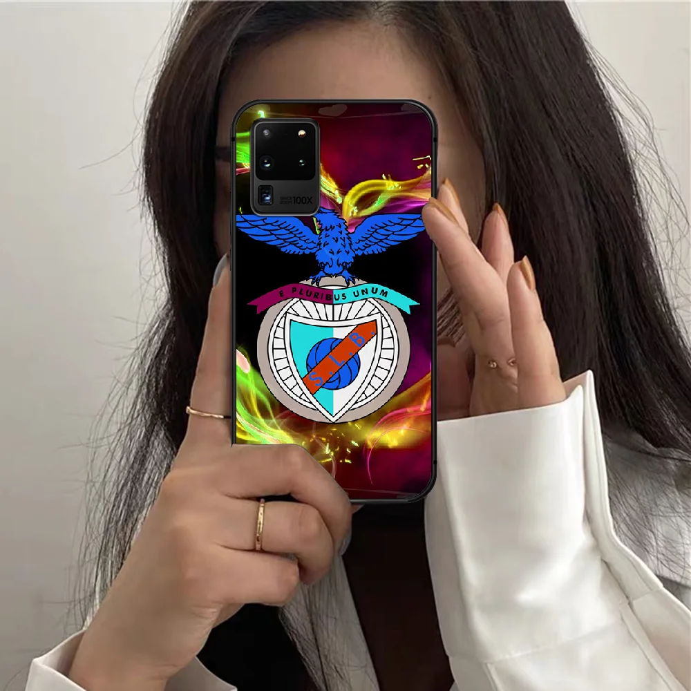 

Portugal Benfica Phone Case For Samsung Galaxy S 7 21 Note 8 9 10 20 E FE Ultra Plus black Coque Soft Prime Pretty Back Luxury