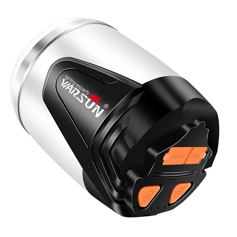 구매 Warsun 850 루멘 캠핑 빛 5 모드 LED 방수 여행 휴대용 랜턴 보조베터리 작업 램프 후크