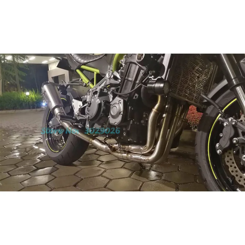 Новые слипоны полная система с выхлопной для Kawasaki z900 мотоцикл модифицированный Глушитель Трубы передний коллектор трубы