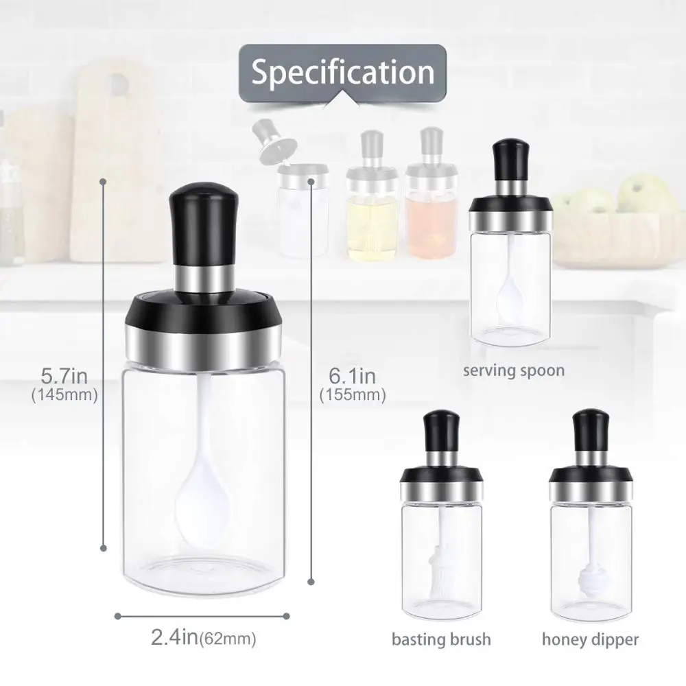 Бытовые кухонные принадлежности шейкер для соли/Стеклянная банка приправ