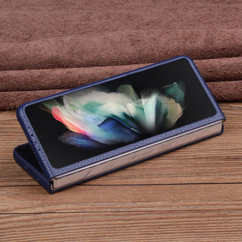 

Чехол из натуральной кожи для Samsung Galaxy Z Fold 2, чехол для F9160