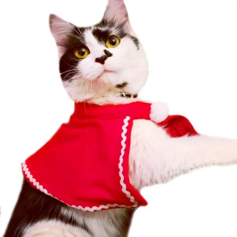 

Funny Dog Cat Costume Christmas Cloak Halloween Disguise Clothes For Cats New Year Suit For Small Dogs Pet Photo Props Accessory