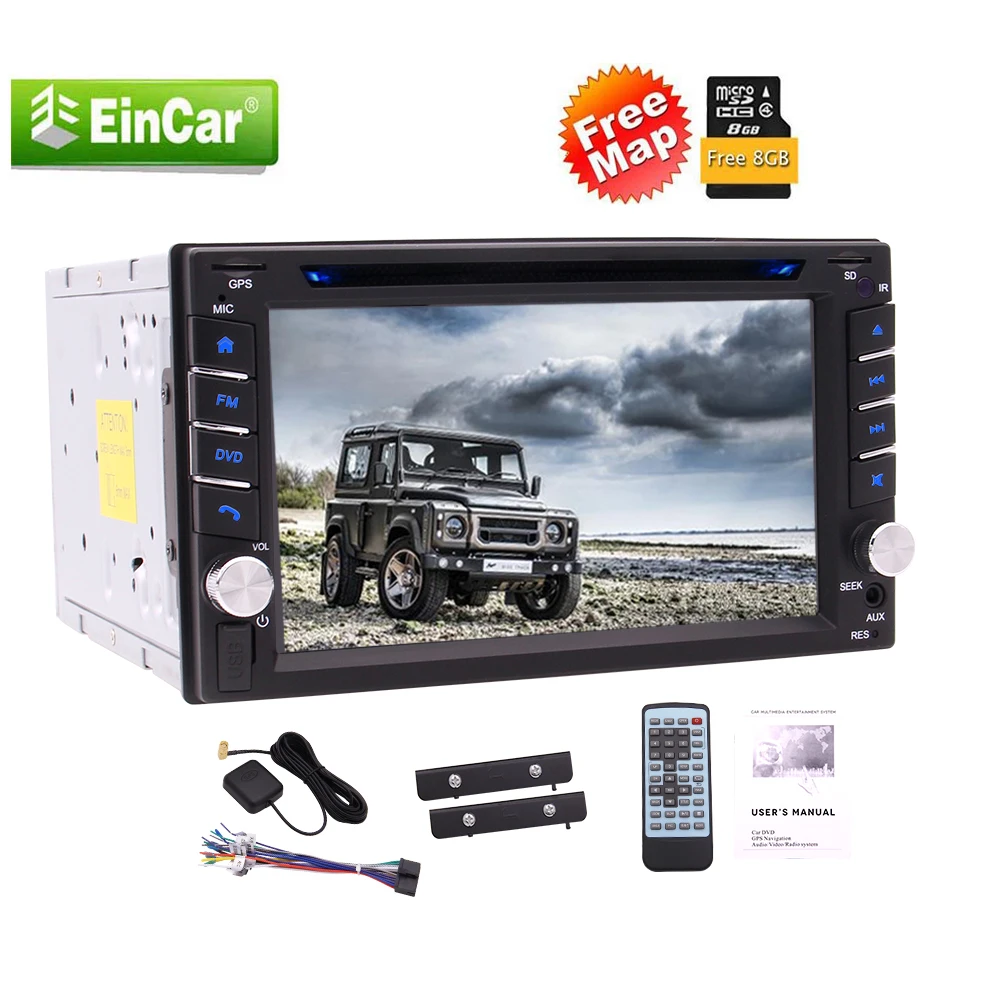 

Touch Screen Car Radio Double DIN DVD CD Player 2 Din Stereo System Car Radio Receiver with Bluetooth In Dash Head Unit 1080P