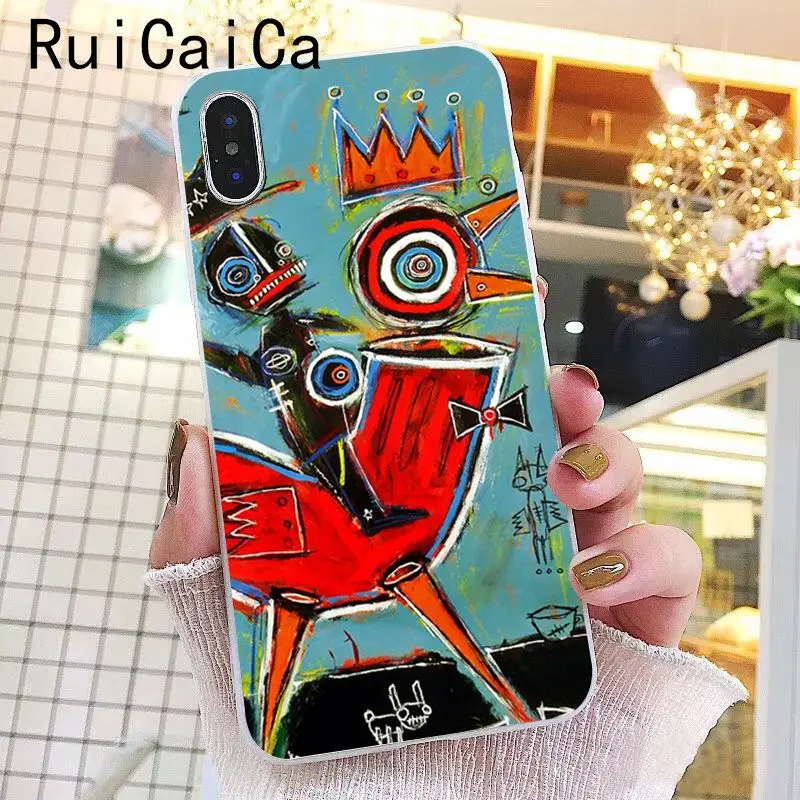 Чехол Ruicaica Jean Michel Basquiat Art Graffiti Smart чехол для телефона iPhone 6S 7 7plus 8 8Plus X Xs MAX 5 5S XR 11 Pro Max