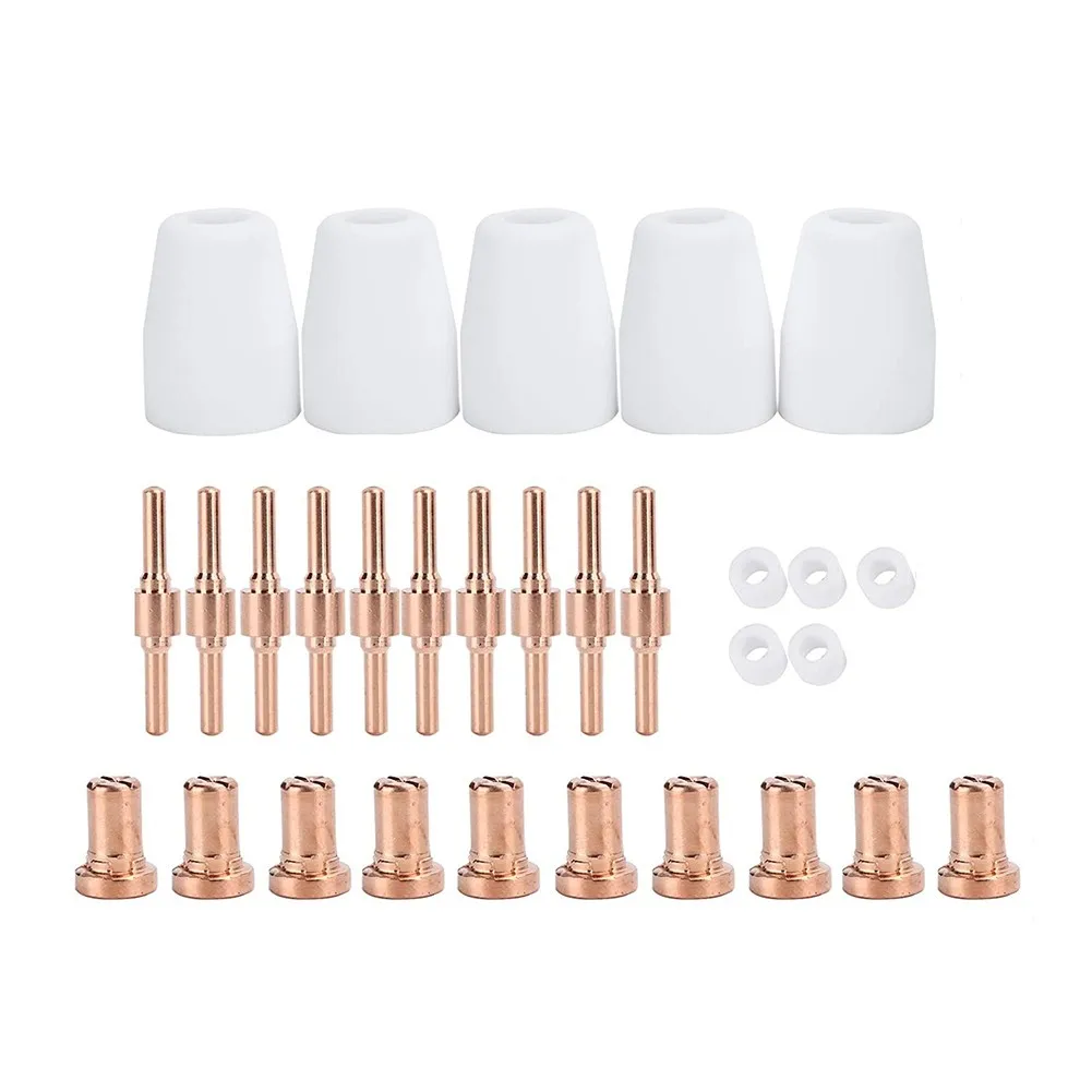 

30PCS Air Plasma Cutter Wearing Parts Cutting Torch Electrode Tip Kit Consumables Electrode Tip Kit For Torch PT-31