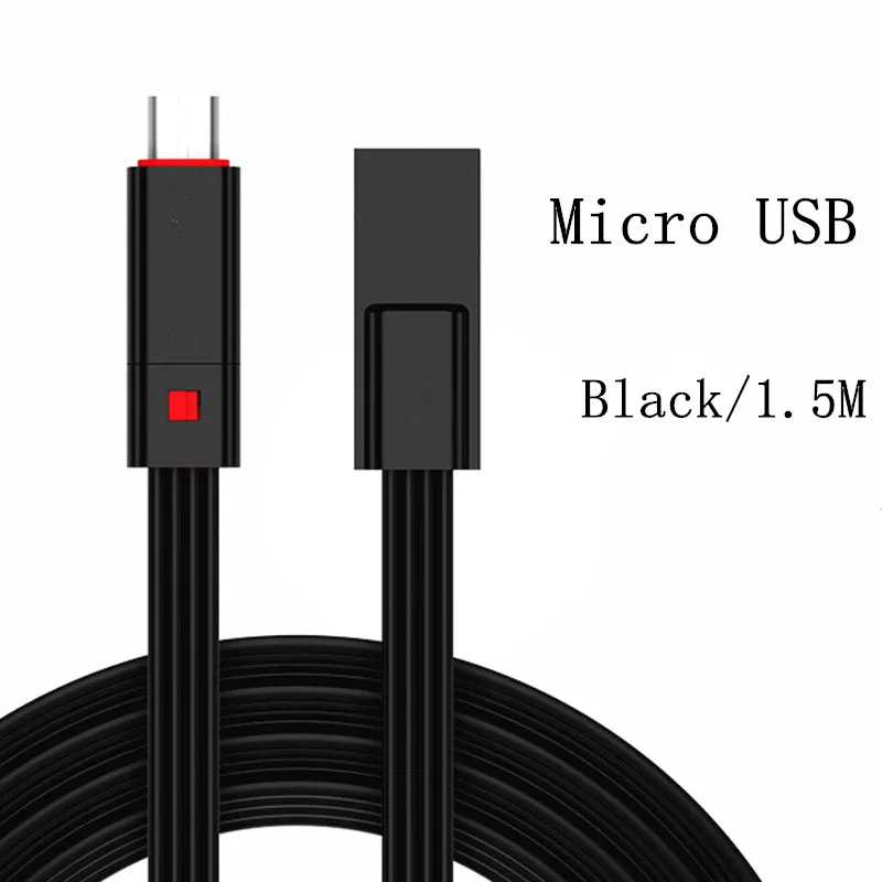Креативный ремонт, линии передачи данных, повторно используемый usb-кабель для iPhone/Micro USB/type C, быстрое зарядное устройство, многоразовый usb-кабель 1,5 мм - Цвет: Светло-серый