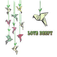 daboxibo thousand paper cranes clear stamps mold for diy scrapbooking cards making decorate crafts 2020 new arrival