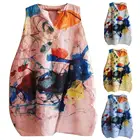 Женское стильное летнее пляжное свободное платье-миди без рукавов, с V-образным вырезом и разными каблуками, отличные подарки