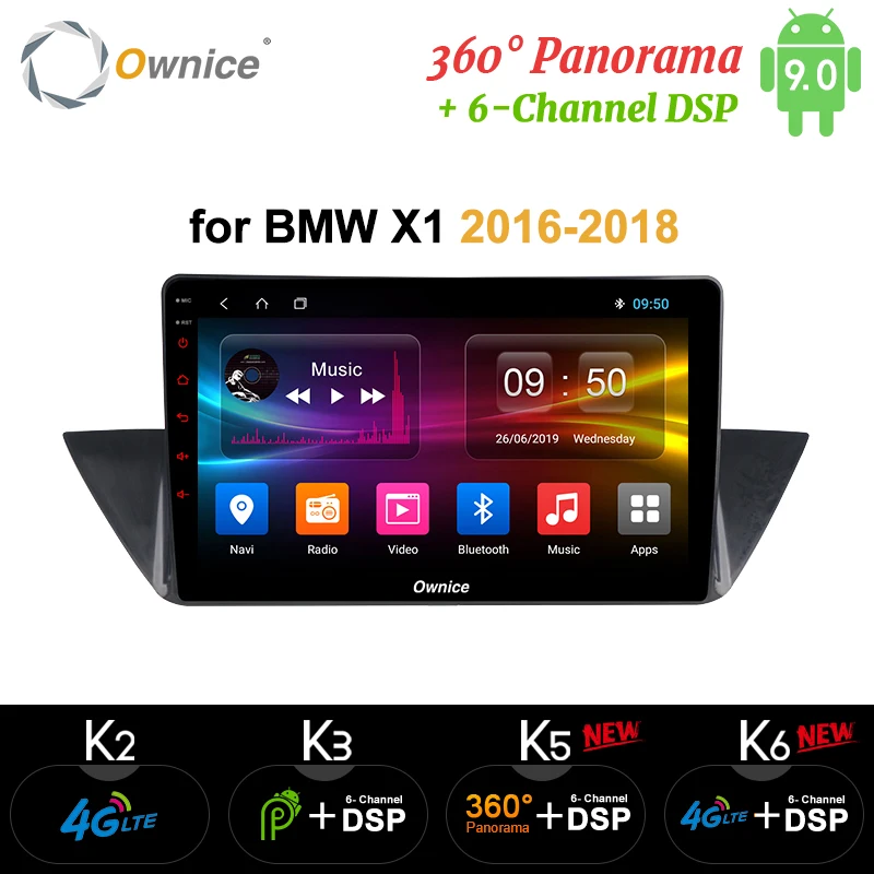 10 1 &quotOwnice K1 K2 K3 Восьмиядерный Android 9 0 автомобильный DVD для BMW X1 2016 2018 32GB Nand Flash 4G Wifi
