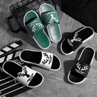 Мужские Нескользящие шлепанцы, пляжные сандалии, повседневная обувь, лето 2021