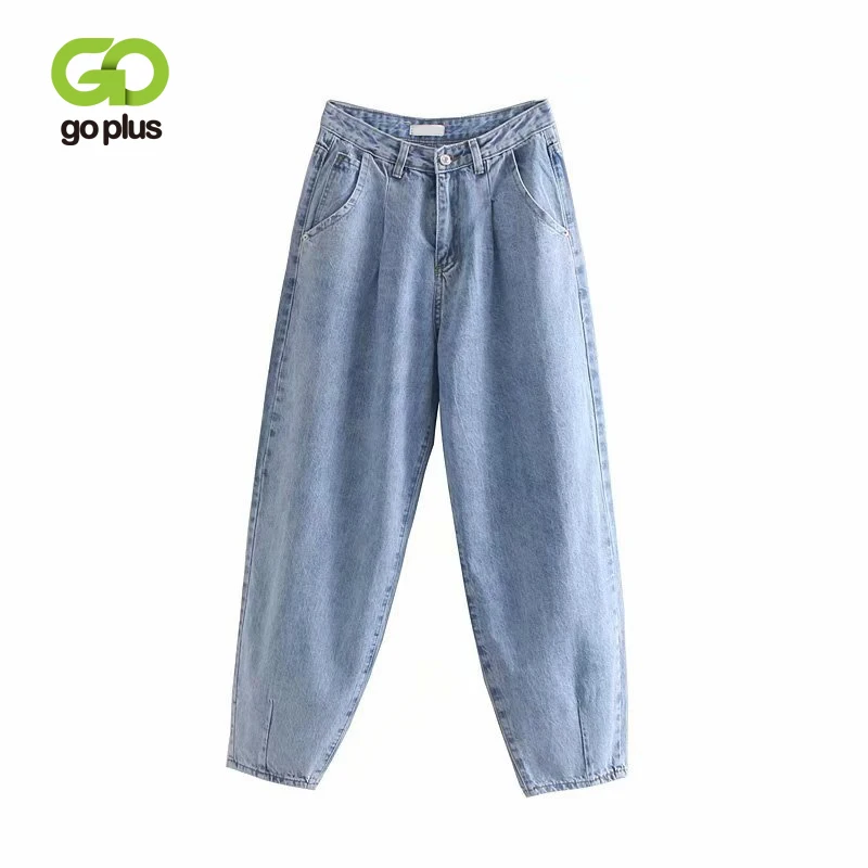 GOPLUS гарем бойфренд с высокой талией деним мама джинсы для женщин Винтаж