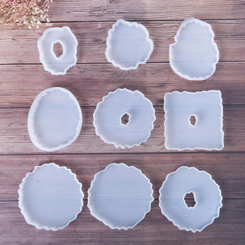 

Эпоксидная форма «сделай сам» для стеклянных подставок, формы для чайных подставок из смолы, силиконовые подставки для Винных Бокалов, эпок...