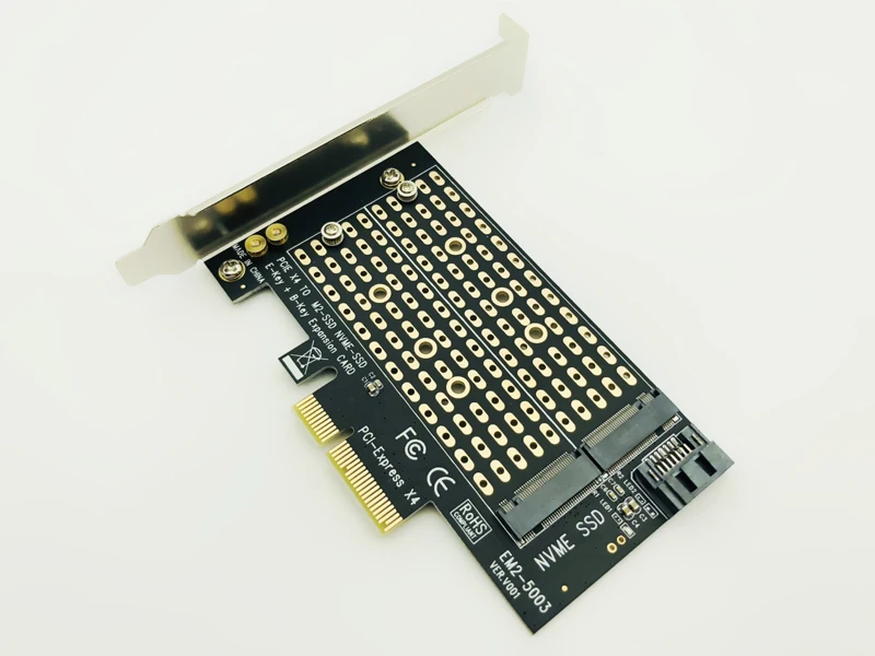 Переходник M.2 NVMe SSD NGFF на PCI E 3 0 X4 переходник M Key B Express NVME m.2 M2 SATA почтовой карты|Платы