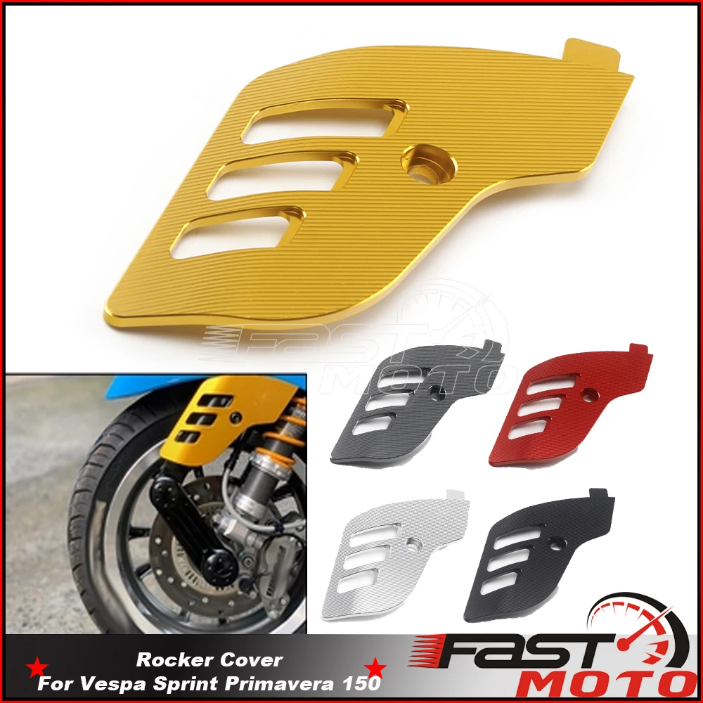 

For Vespa Sprint Primavera LX 150 LXV150 S150 Aluminum Motorcycle Rocker Cover Front Wheel Side Protector Absorber Cover 13-20