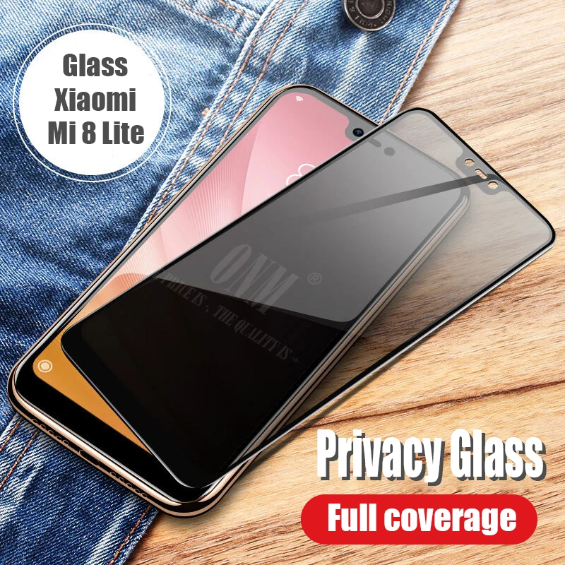 for Xiaomi Mi 8 Lite Анти шпионское закаленное стекло для Xiaomi Mi 8/Pro Полное покрытие экрана протектор для Xiaomi Mi 8 SE/Lite защитная пленка - Цвет: for Xiaomi Mi 8 Lite
