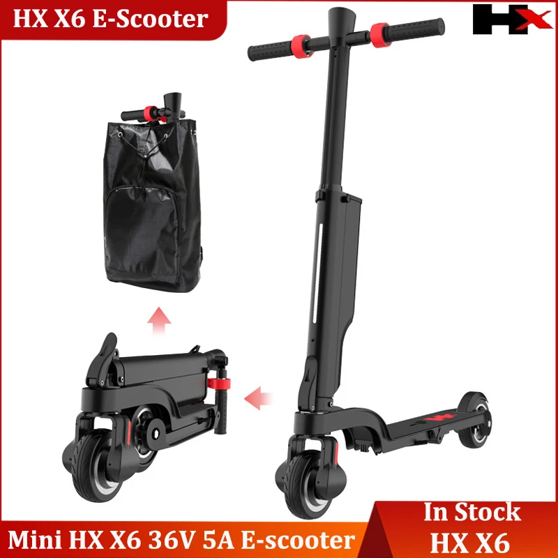 Foldable HX X6 Electric Skateboard Scooter Bicycle Foldable Kick Scooter 36V 5Ah E-scooter Mini scooter 10kg Light Weight