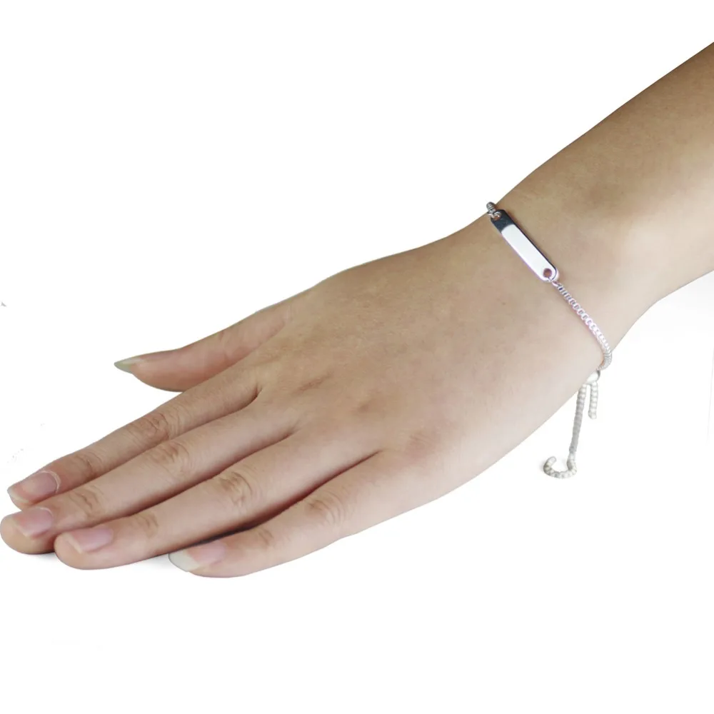 Регулируемый Браслет-слайдер для тенниса полоса простой браслет с шармами