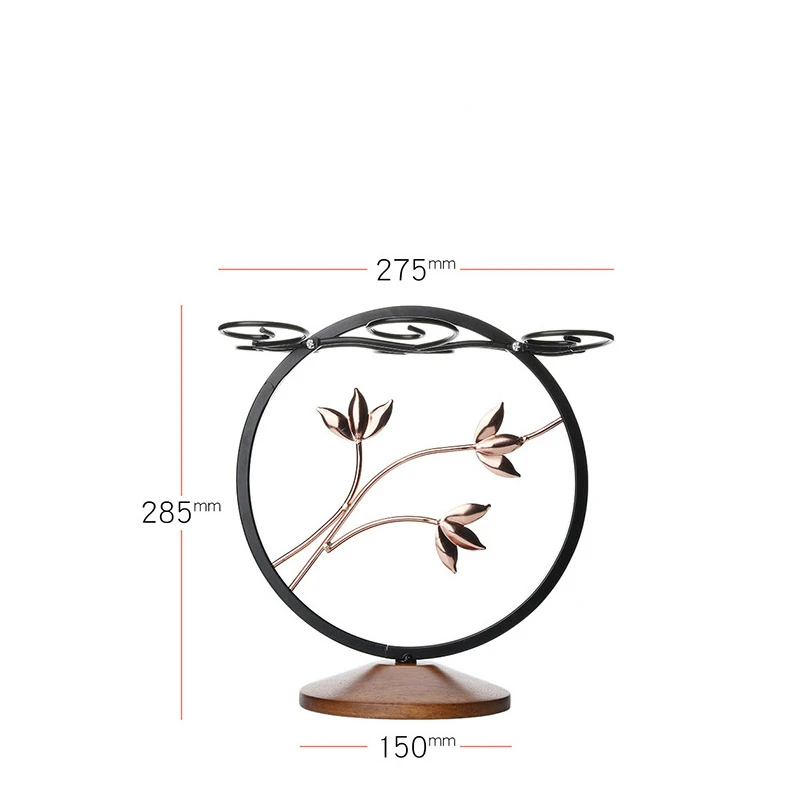 

Champagne Wine Glass Holder Hanging Drinking Glasses Stemware Rack Shelf Wine Glass Cup HolderIron Wire Hollow Wine Rack Stand