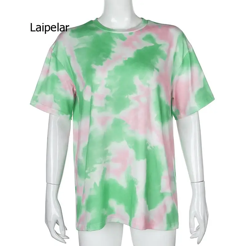 

Tie Dye Print Summer Tshirt Shorts Two Piece Set Women Casual Outfits Lounge Wear Jogging Femme Biker Tees