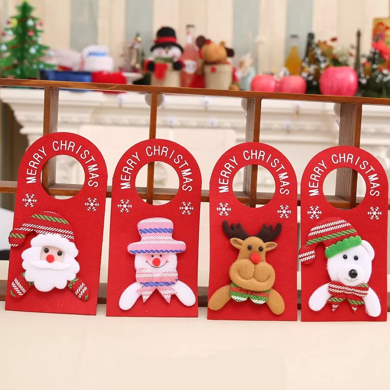 

Merry Christmas Door Windows Hanging Pendant Ornament Christmas Decorations for Girls Home Decor Xmas Gifts New Year Decoration