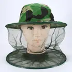 Защитная сетка от насекомых, Кепка с защитой лица от комаров, s, для сада и шляпа пчеловода, камуфляжная сетка