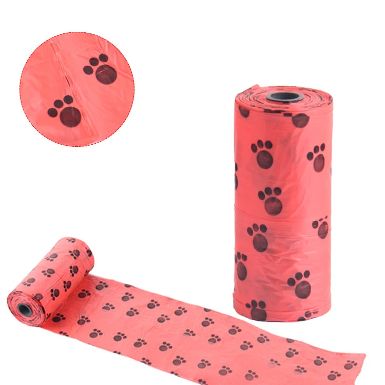 

15PCS/Roll Pet Waste Bag Dispenser Biodegradable pet garbage Bag Cat Dog Poop Bag Waste Bags Outdoor Clean