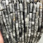 Бусины из натурального камня ястреба, круглые бусины с отверстием россыпью для изготовления ювелирных изделий, 4*13 мм, аксессуары для браслетов сделай сам, 15,5 дюйма