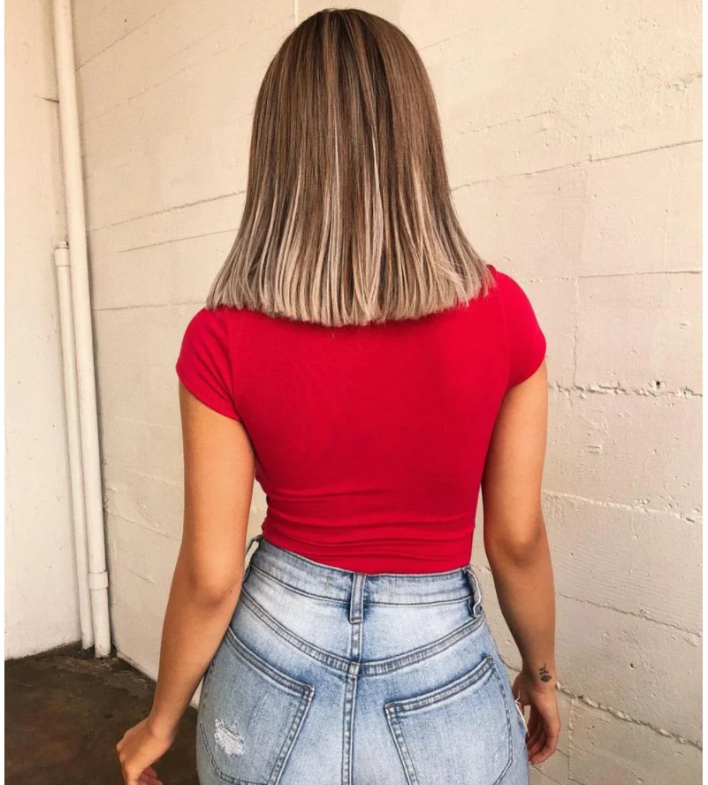 

Women Sexy Black White Red Bodycon Bodysuit Women Short Sleeve Square Neck Ladies Playsuits One Piece Jumpsuits Summer Bodysuits