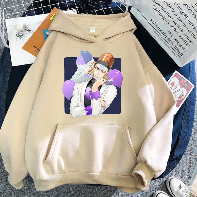 

Terence T. D arby Print Hoodies Winter JoJo's Bizarre Adventure Sweatshirts Women Hip Hop Japanese Casual Streetwear Pullover