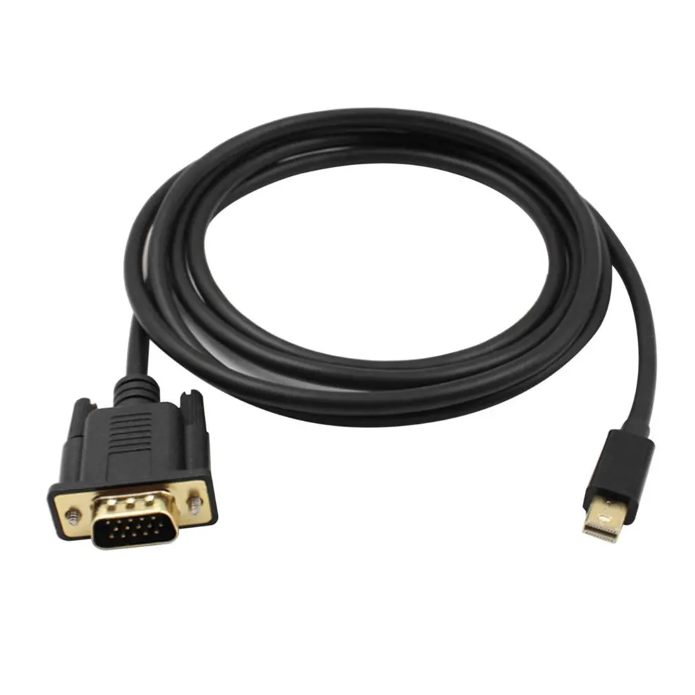 1 8 м мини дисплей порт VGA кабель адаптер Full HD 1080P Дисплей папа для MacBook HDTV проектор |