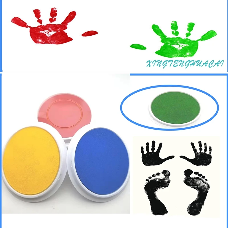 Забавный многоцветный чернила прокладка для печати DIY Пальчиковые краски Craft