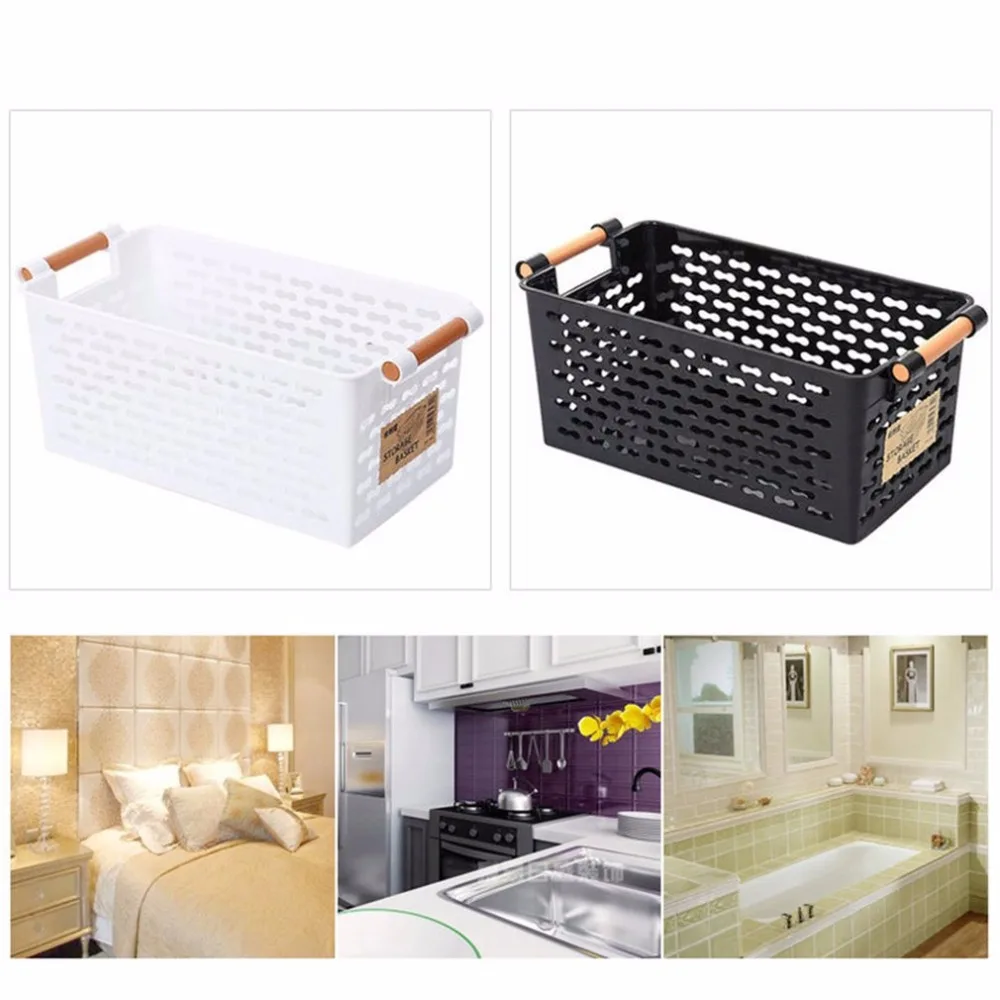 Простой пластиковый органайзер для хранения коробка полезные товары дома