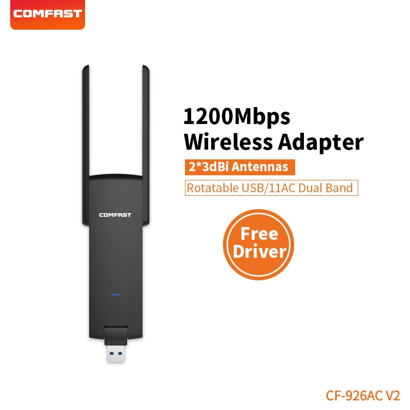 COMFAST 1200mbps 1300mbps Вай Фай адаптер 802.11ac/b/g/n 2 4 + 5 8G Wi Fi Беспроводной USB wifi антенна