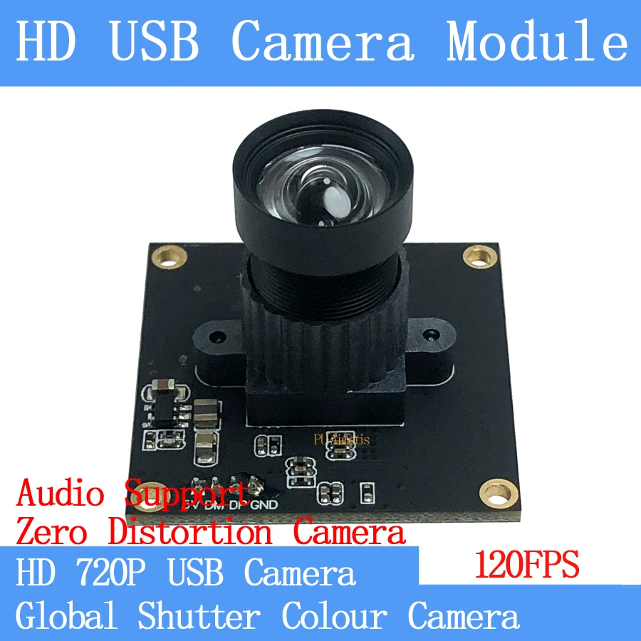HD 120FPS MJPEG USB модуль камеры без искажений цвет Центральный затвор высокоскоростной OTG Windows Android Linux UVC 720P USB веб-камера