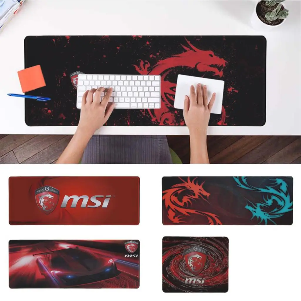 MaiYaCa Подарочный коврик для мальчика MSI логотип геймерская игра коврик для мыши большой коврик для мыши клавиатуры коврик