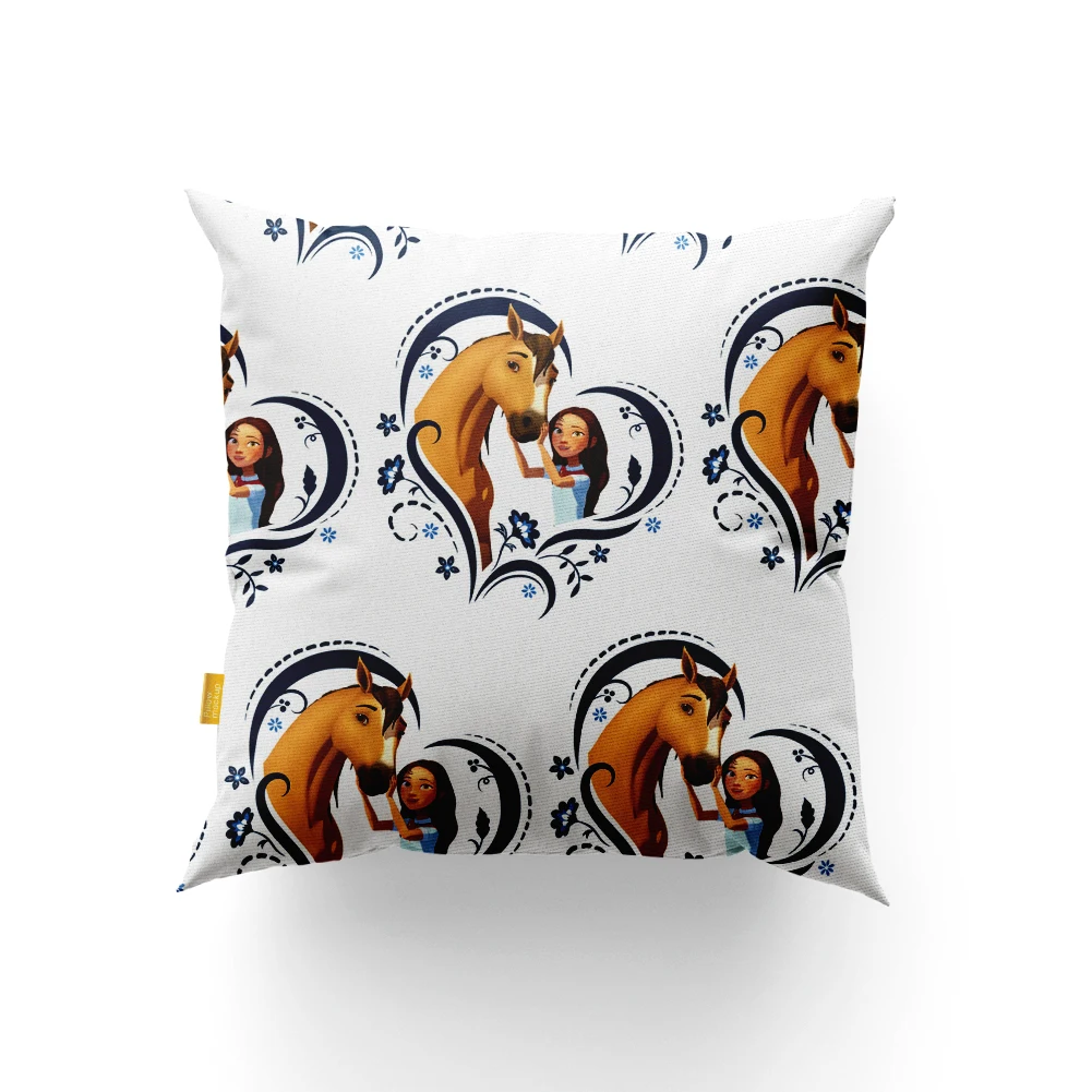 

Spirit Stallion Cimarron Horse print polyster cotton fabric for DIY pillow quilt crafting materials 50 * 145cm
