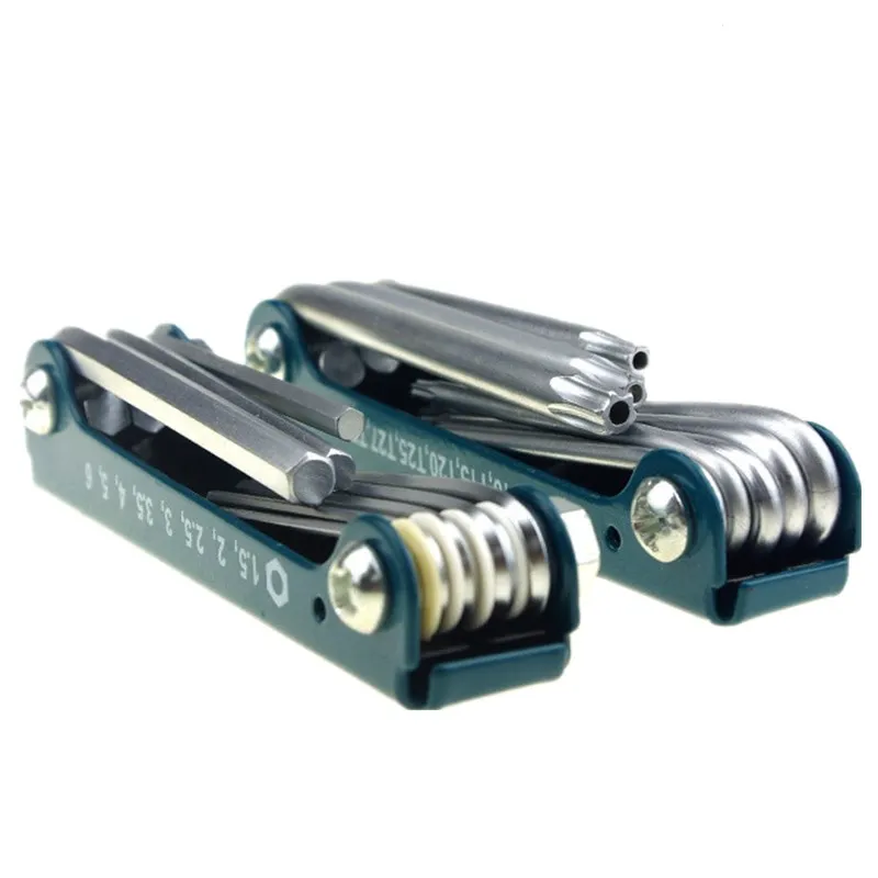 8 шт. складной шестигранный ключ торцевой плоский шаровой Ключ Torx Star Head гаечный