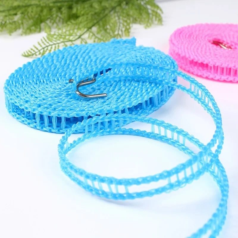 

Portable anti-skid windproof clothesline fence-type clothesline drying quilt rope 5m clothesline outdoor travel clothesline
