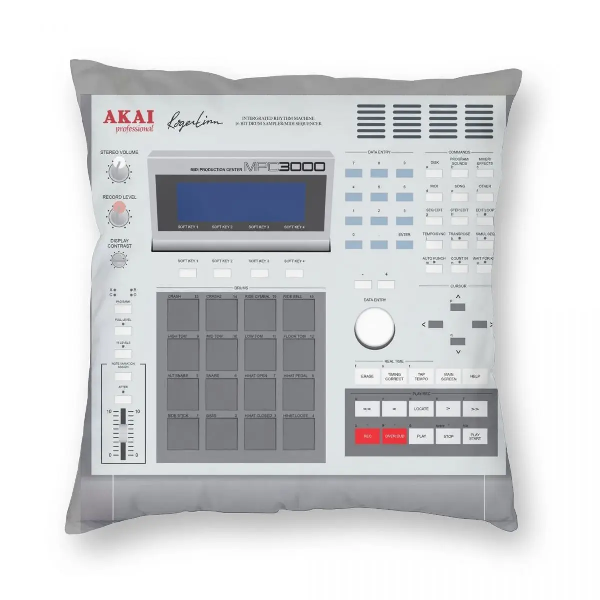 

AKAI MPC 3000 квадратная наволочка из полиэстера и льна