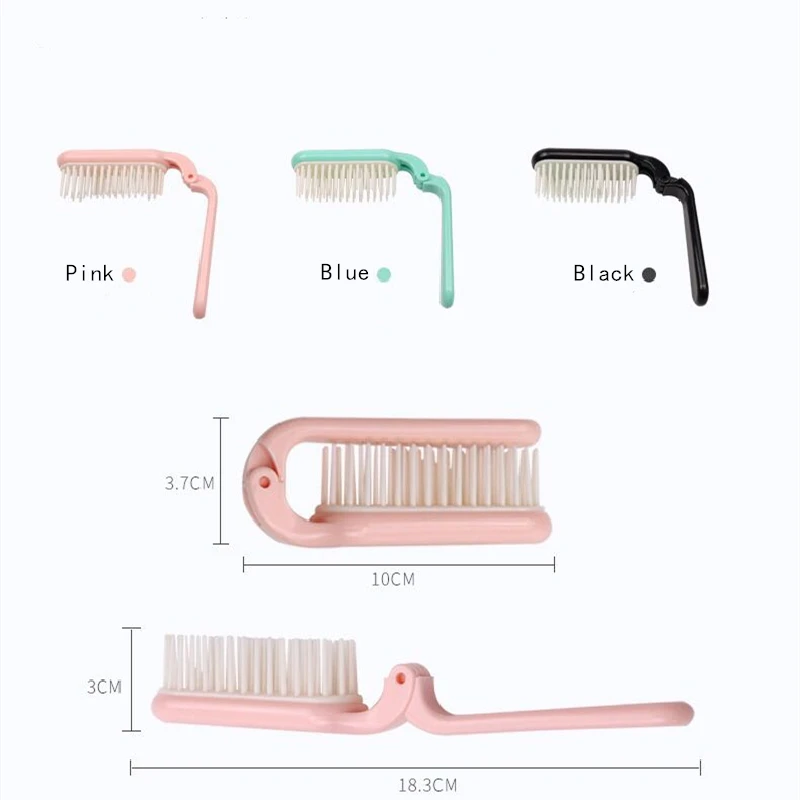 Портативный дорожный расческа для волос складной массажный гребень