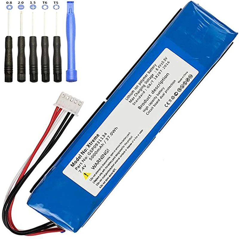 

7XINbox 7,4 V 5000mAh батарея Замена GSP0931134 для JBL XTREME Xtreme динамик батареи с DIY Инструменты для ремонта
