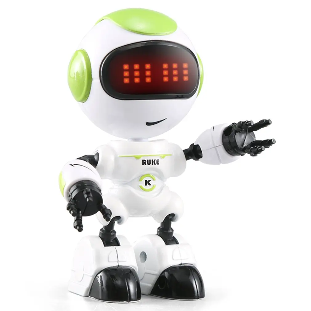 R8/R9 RC JJR/C Робот сенсорный зондирование светодиодный глаз умный голос DIY жесты сплава тела Мини Робот Модель игрушка подарок для детей